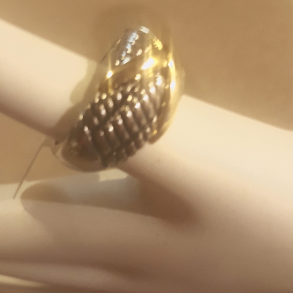 Braided X  Crossover Tapered Band Ring NEW DESIGNER 🧑‍🎨 INSPIRED 🧑‍🎨 crisscross - Picture 14 of 16